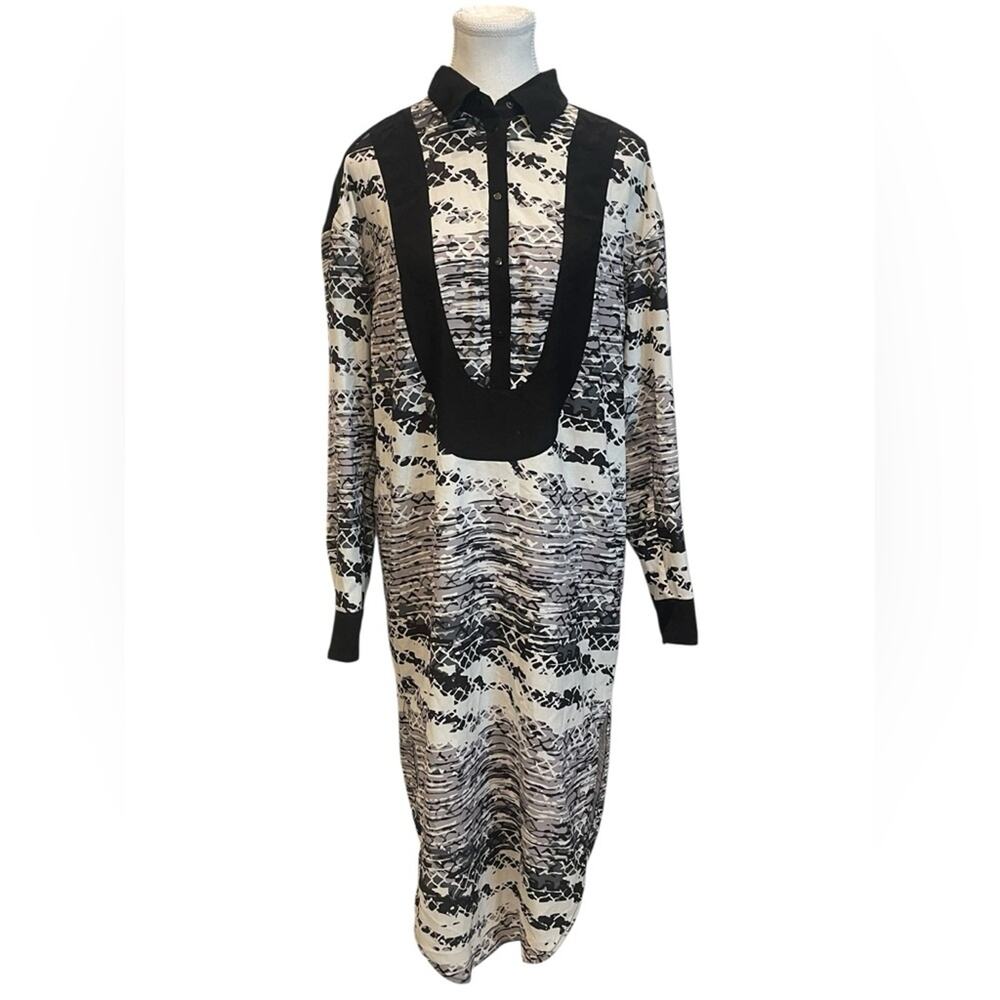 L.A.M.B. FALL 2015 Ready to wear Crepe Shirt Dress Size:8